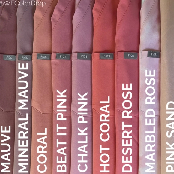 New Figs Livingston scrub pants desert rose - Picture 12 of 15